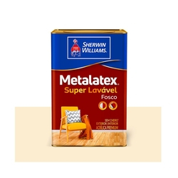 Tinta Metalatex Superlavável acrílica 18L pérola Sherwin Williams Menor preço em Tinta Metalatex Superlavável acrílica 18L pérola Sherwin Williams
