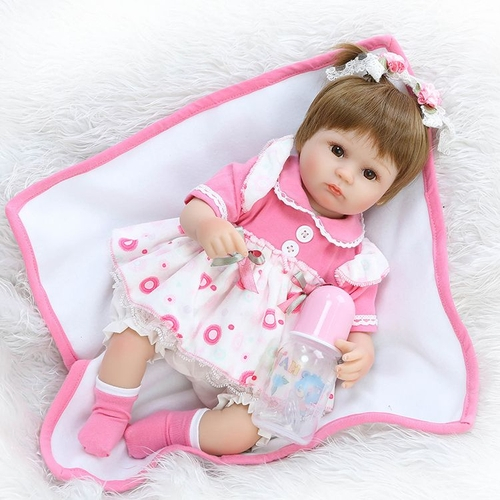 Boneca Bebê Reborn Realista 40cm - Laura em Promoção na Americanas