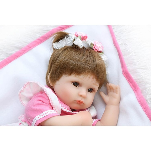 Boneca Bebê Reborn Realista 40cm - Laura em Promoção na Americanas