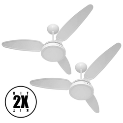 Ventilador Teto Wind Light Silent Luminária Plafon Led 18w Redondo Ponente - Kit 02 unidades Menor preço em Ventilador Teto Wind Light Silent Luminária Plafon Led 18w Redondo Ponente - Kit 02 unidades