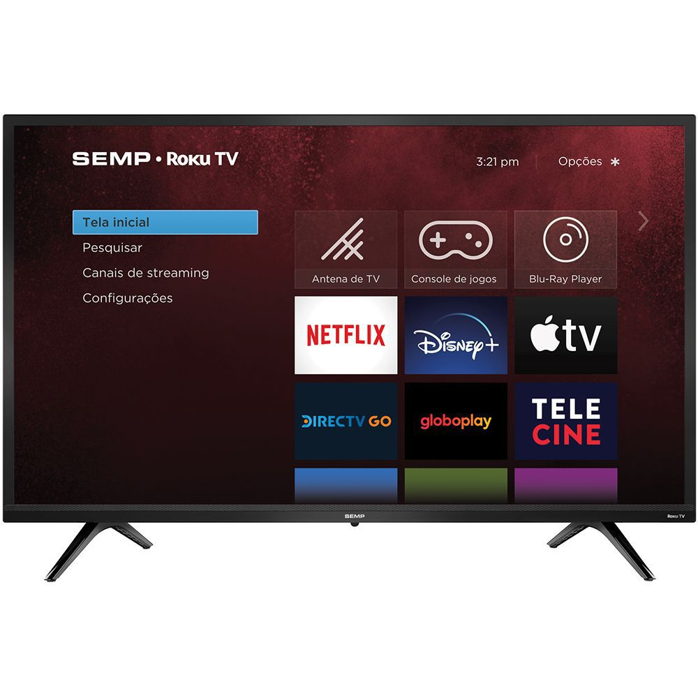 Smart TV Led Semp Toshiba 49 Polegadas Full HD com Wi-Fi HDMI USB