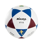 Bola De Futevôlei Mikasa Ft-5 Fifa Branco E Azul
