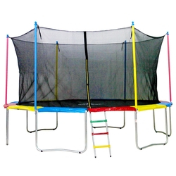 Cama Elástica 4,27m 6Pés Henri Trampolim Linha Plus c/ Zíper Preta Menor preço em Cama Elástica 4,27m 6Pés Henri Trampolim Linha Plus c/ Zíper Preta