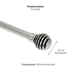 Kit Varão Para Cortina Extensivo - 1,20 A 2,10m - Ponteira Esfera Cromada é boa?