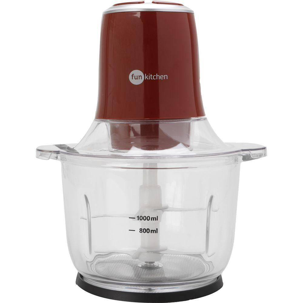 [70% de Cashback] Processador com Bowl de Vidro 2L Vermelho Fun Kitchen - 127v