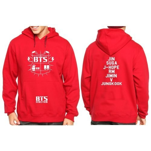 bts moletom com capuz with all names