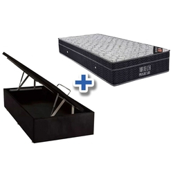 Conjunto Baú-Colchão Ortobom Fort Airtech+Cama Solteiro 88 Menor preço em Conjunto Baú-Colchão Ortobom Fort Airtech+Cama Solteiro 88
