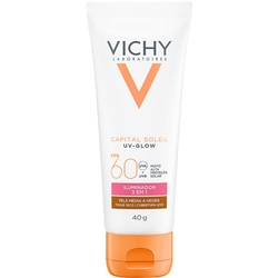 Protetor Solar Facial com Cor Vichy Capital Soleil Uv-Glow Pele Média a Negra FPS60 - 40g é boa?