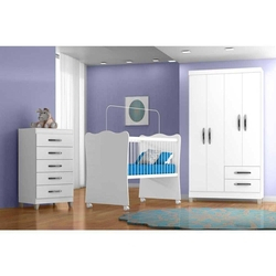 Quarto Infantil 3 Peças com Berço Doce Sonho - Branco é boa?
