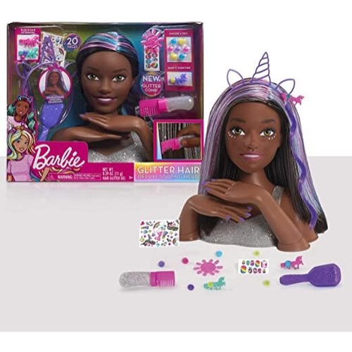 Black store barbie head