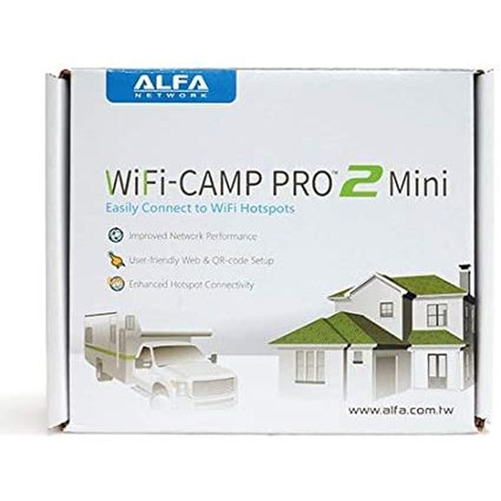 Alfa WiFi Camp Pro 2 Mini Version R36A WiFi USB Router + AWUS036NH Long Range Repeater Kit