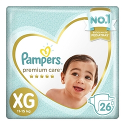 Fralda Pampers Premium Care Nova Mega Tamanho XG 26 Unidades Menor preço em Fralda Pampers Premium Care Nova Mega Tamanho XG 26 Unidades
