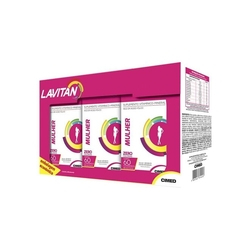 Kit Lavitan Mulher 3 Frascos 60 Comprimidos Menor preço em Kit Lavitan Mulher 3 Frascos 60 Comprimidos