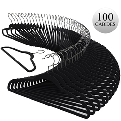 Kit 100 Cabide Preto Veludo Slim Antideslizante Ultra Fino é boa?