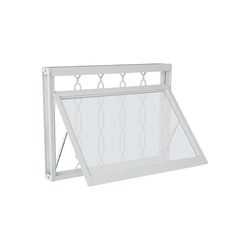 Janela Maxim-ar Com Grade Elo Prátika 60x100cm Branca Menor preço em Janela Maxim-ar Com Grade Elo Prátika 60x100cm Branca