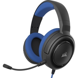 Headset Gamer HS35 P2 Stereo 2.0 Preto/Azul - Corsair Menor preço em Headset Gamer HS35 P2 Stereo 2.0 Preto/Azul - Corsair