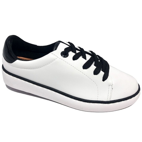 tenis vizzano branco e preto