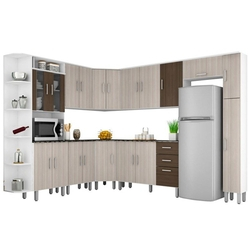 Cozinha Modulada Suíça 10 Módulos Branco/rovere/amêndoa - Poliman é boa?