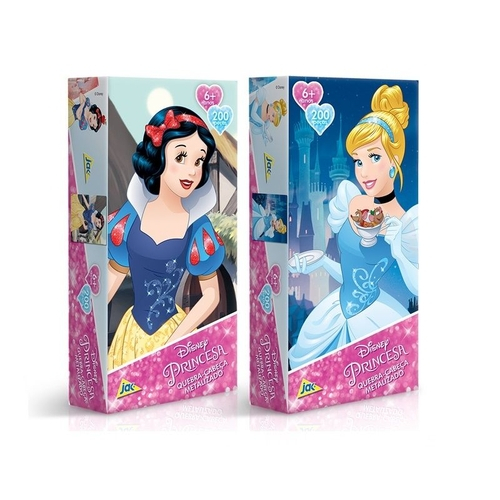 Princesas - Quebra-cabeça - 100 peças Metalizado - Toyster