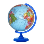 Globo Terrestre Político 30 cm Diâmetro-acompanha Mapa Mundi