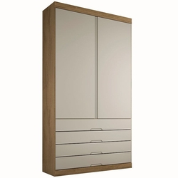 Guarda-Roupa Solteiro Itália 2 Portas e 4 Gavetas – Made Marcs - Amendoa / Off white é boa?