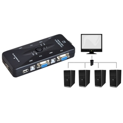 Chaveador Switch De Monitor Kvm 4 Portas Usb Kvm4u Menor preço em Chaveador Switch De Monitor Kvm 4 Portas Usb Kvm4u