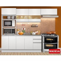 Cozinha Completa Planejada 4 peças Marselha Glamy Madesa Menor preço em Cozinha Completa Planejada 4 peças Marselha Glamy Madesa