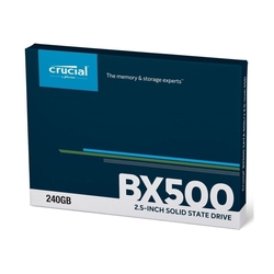 SSD Crucial BX500 2.5" 240GB SATA III 500 Mb/s CT240BX500SSD1 Menor preço em SSD Crucial BX500 2.5" 240GB SATA III 500 Mb/s CT240BX500SSD1
