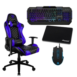 Kit Gamer Profissional Tgc12 Preta/azul Thunderx3 + Teclado + Acessórios é boa?