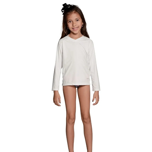 camisa infantil feminina branca