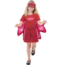 Menor preço em Fantasia PJ Masks Corujita Amaya Infantil Curta Com Máscara Disney