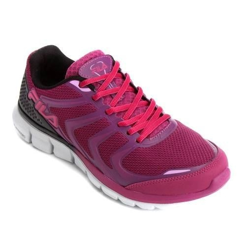 tenis fila feminino bordo
