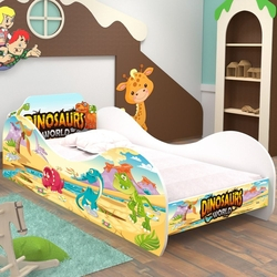 Cama Dinossauro World Solteiro - RPM Móveis Menor preço em Cama Dinossauro World Solteiro - RPM Móveis