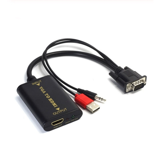 Amyove HDMI to VGA Cable HD 1080P HDMI Male to VGA Male Video Converter Adapter for PC Laptop 1.8M
