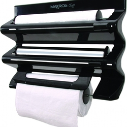 Porta Rolos Cheff Papel Toalha PVC Alumínio Cozinha Preto Menor preço em Porta Rolos Cheff Papel Toalha PVC Alumínio Cozinha Preto