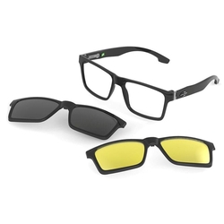 Armação Oculos Grau Mormaii Swap M6057a0256 Preto Brilho Com 2 Clip On Polarizado Menor preço em Armação Oculos Grau Mormaii Swap M6057a0256 Preto Brilho Com 2 Clip On Polarizado