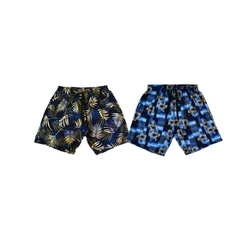 Kit 3 Shorts Masculino Praia Microfibra Estampado Com Bolsos Laterais Ref.386a.8 Menor preço em Kit 3 Shorts Masculino Praia Microfibra Estampado Com Bolsos Laterais Ref.386a.8