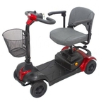 Cadeira Motorizada Scooter Elétrica Ottobock Scott S Portátil e Desmontável até 136kg Vermelha