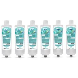 Kit X6 Refil Filtro Purificador Água Libell Acqua Flex Acquaflex Menor preço em Kit X6 Refil Filtro Purificador Água Libell Acqua Flex Acquaflex