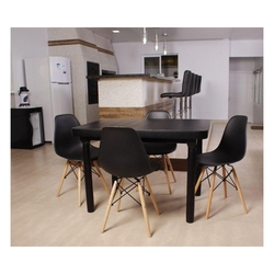 Kit Mesa De Jantar França 110x80 Preta + 04 Cadeiras Charles Eames - Preta é boa?