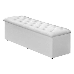 Calçadeira Baú Solteiro Lotus 90 CM Helanca Branco Menor preço em Calçadeira Baú Solteiro Lotus 90 CM Helanca Branco