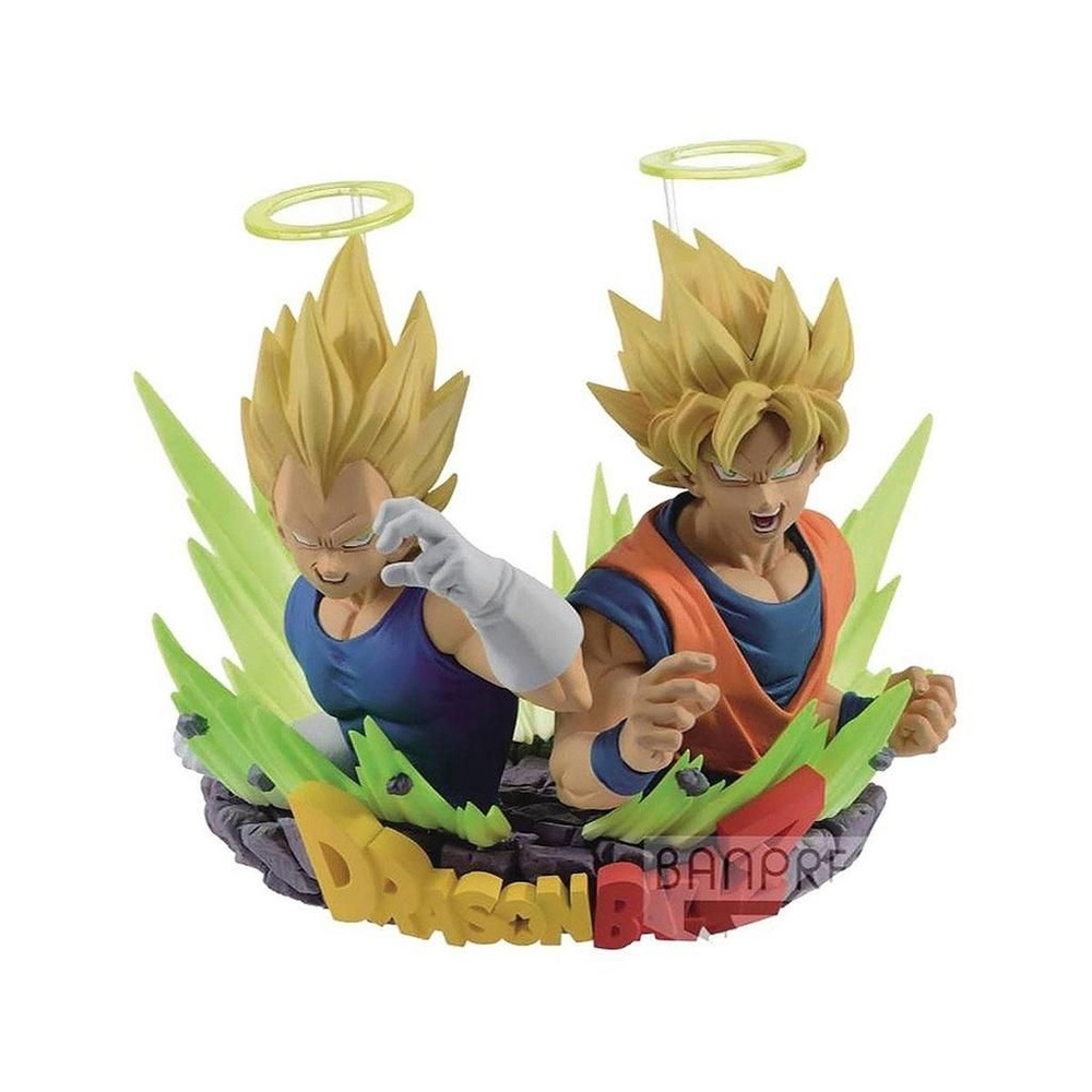 Boneco Dragon Ball Goku e Vegeta Super Sayajin com Lançador em Promoção na  Americanas