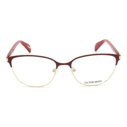 Óculos de Grau Victor Hugo VH1257 0357/53 Vermelho/Dourado Menor preço em Óculos de Grau Victor Hugo VH1257 0357/53 Vermelho/Dourado