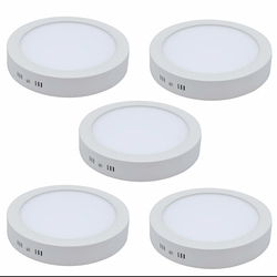 KIT 5 Plafon Led Sobrepor Redondo 18w Branco Frio 6000k é boa?