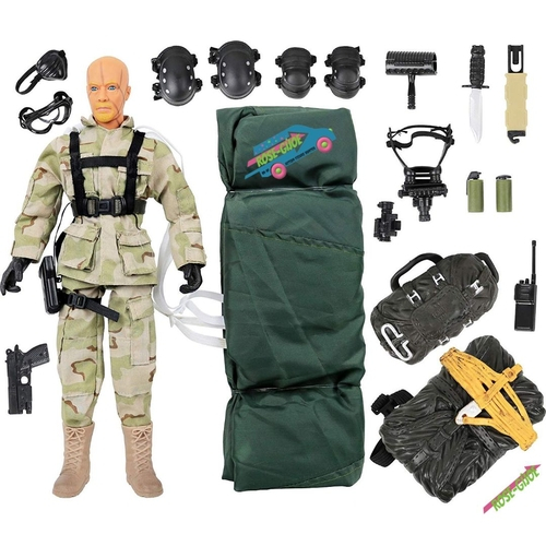 World Peacekeepers 30cm Airborne Trooper HALO Boneco Paraquedista