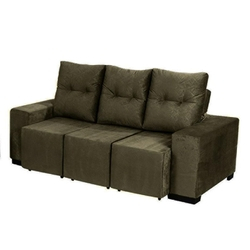 Sofá Retrátil e Reclinável Omega 2,02 Mts Tecido Suede Café - Moveis Marfim Menor preço em Sofá Retrátil e Reclinável Omega 2,02 Mts Tecido Suede Café - Moveis Marfim