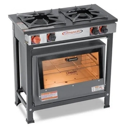Fogão 2 Bocas Semi-Industrial 30 x 30 Baixa Pressão 1QS 1QD c/ Painel com Forno de 56 Litros Itajobi Menor preço em Fogão 2 Bocas Semi-Industrial 30 x 30 Baixa Pressão 1QS 1QD c/ Painel com Forno de 56 Litros Itajobi
