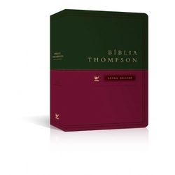 Bíblia Thompson AEC - Letra grande - Capa luxo verde e vinho Menor preço em Bíblia Thompson AEC - Letra grande - Capa luxo verde e vinho