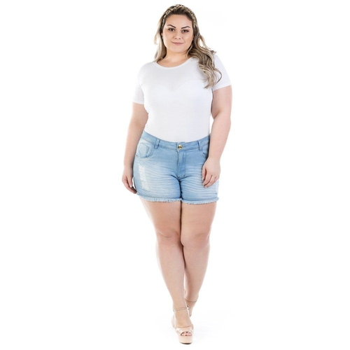 shorts jeans destroyed plus size