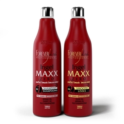 Nova Escova Progressiva Ingel Maxx Forever Liss 2x1 Litro Menor preço em Nova Escova Progressiva Ingel Maxx Forever Liss 2x1 Litro